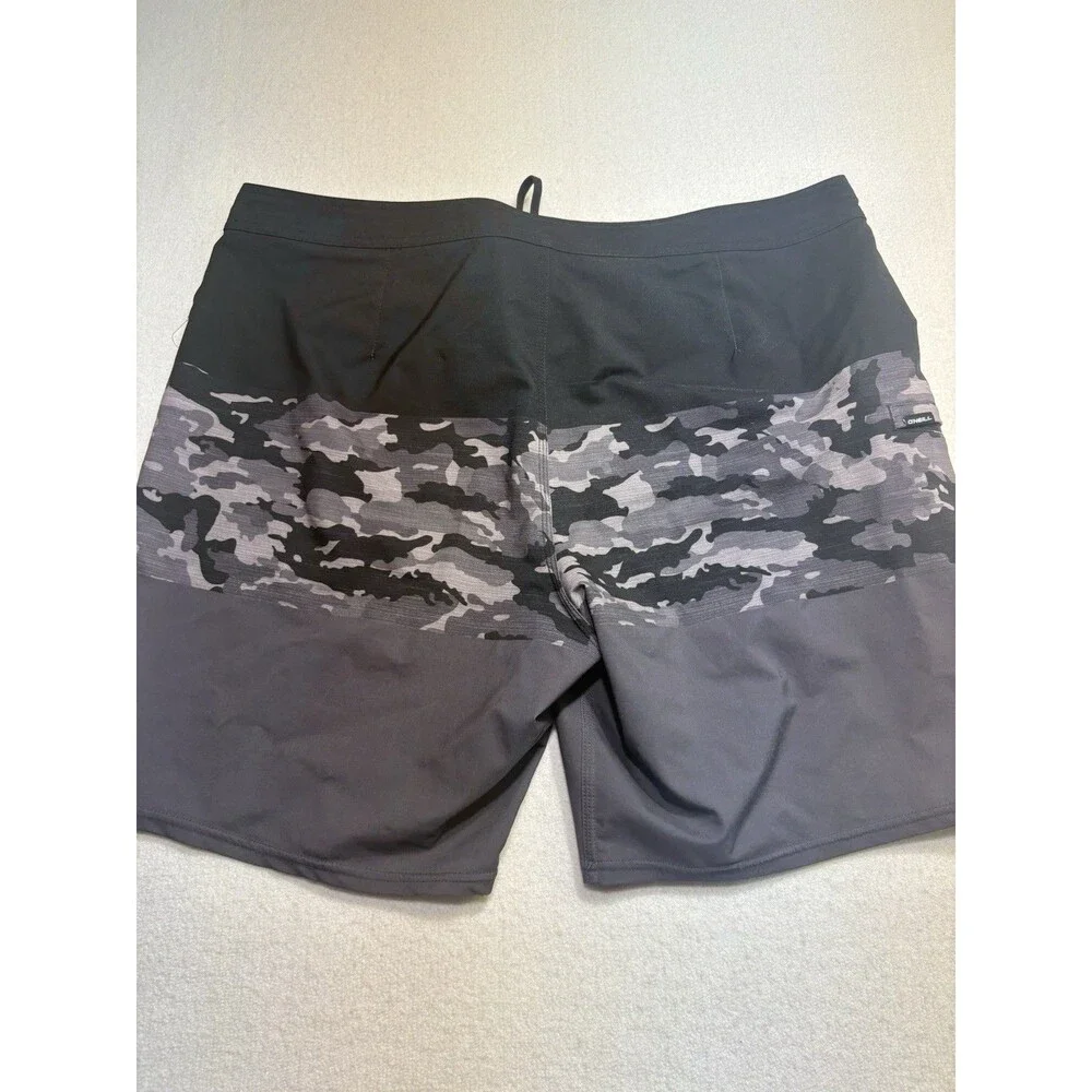 O’Neill Hyperfreak Board Shorts Grey Camo  38
